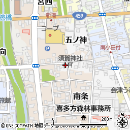 福島県喜多方市西町2804周辺の地図