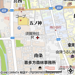 福島県喜多方市西町2817周辺の地図