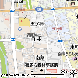 福島県喜多方市西町2817周辺の地図