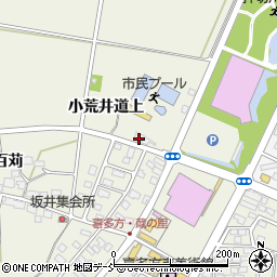 福島県喜多方市松山町大飯坂（小荒井道上）周辺の地図