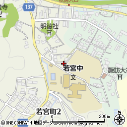 若宮町町民会館周辺の地図