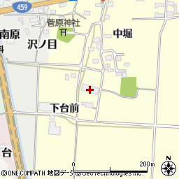 福島県喜多方市岩月町橿野土用在家周辺の地図