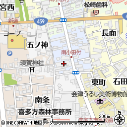 福島県喜多方市南町2846周辺の地図