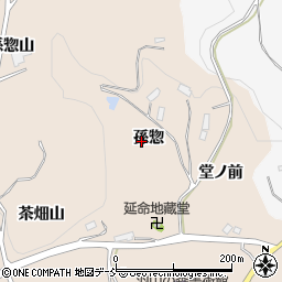 福島県伊達郡川俣町西福沢孫惣周辺の地図