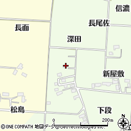 福島県喜多方市関柴町平林深田周辺の地図