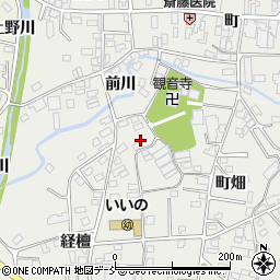 福島県福島市飯野町（経檀）周辺の地図