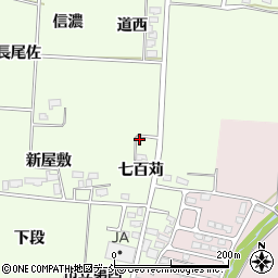 福島県喜多方市関柴町平林（七百苅）周辺の地図