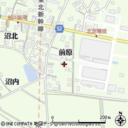 福島県福島市松川町前原周辺の地図