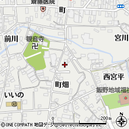 福島県福島市飯野町町畑42周辺の地図