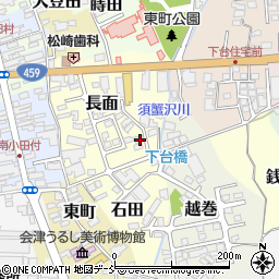 福島県喜多方市長面3072-10周辺の地図