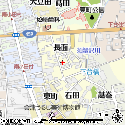 福島県喜多方市長面3037周辺の地図