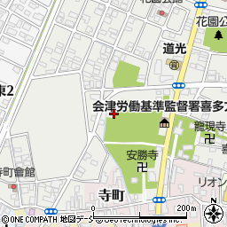 福島県喜多方市諏訪周辺の地図