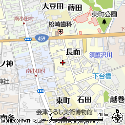 福島県喜多方市長面3058周辺の地図