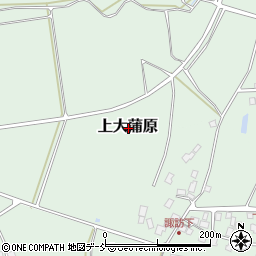 新潟県五泉市上大蒲原周辺の地図