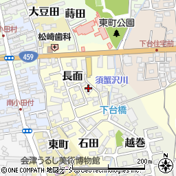 福島県喜多方市長面3074-14周辺の地図