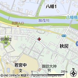新潟県加茂市秋房周辺の地図