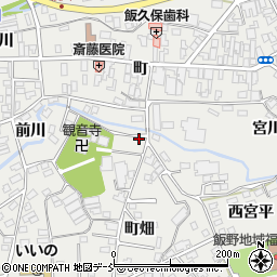 福島県福島市飯野町町畑80周辺の地図