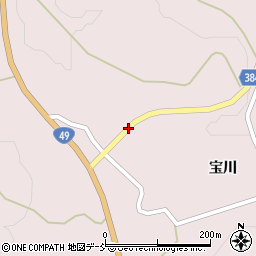 福島県西会津町（耶麻郡）宝坂大字宝坂（七十苅乙）周辺の地図