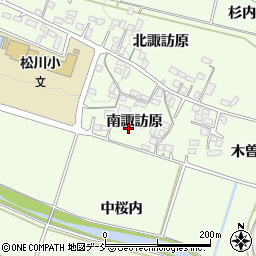 福島県福島市松川町青麻前周辺の地図