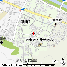 新潟県加茂市新町周辺の地図