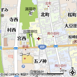福島県喜多方市寺南周辺の地図