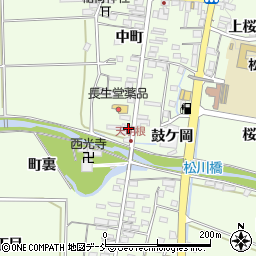 福島県福島市松川町天明根周辺の地図