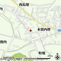 福島県福島市松川町木曽内裡4周辺の地図
