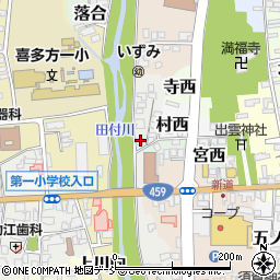 福島県喜多方市中川原4478周辺の地図