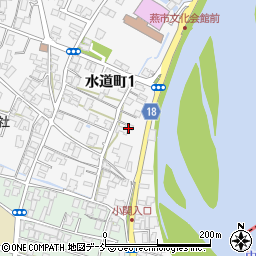 新潟県燕市水道町1丁目9周辺の地図
