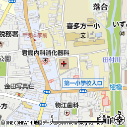 喜多方市厚生会館周辺の地図