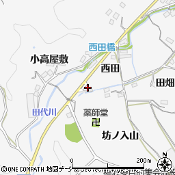福島県伊達郡川俣町東福沢西田11周辺の地図