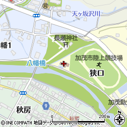 加茂市　老人憩の家かも川荘周辺の地図