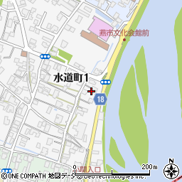 新潟県燕市水道町1丁目7周辺の地図