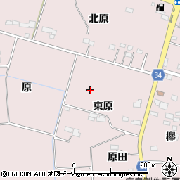福島県南相馬市原町区信田沢東原周辺の地図