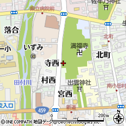 〒966-0068 福島県喜多方市寺西の地図