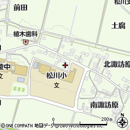 福島県福島市松川町（南諏訪原）周辺の地図
