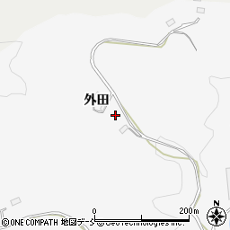 福島県伊達郡川俣町東福沢外田周辺の地図