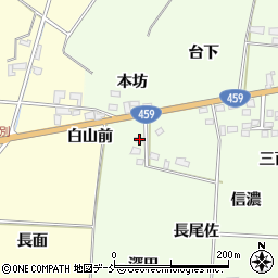 福島県喜多方市関柴町平林本坊102-3周辺の地図