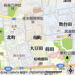 福島県喜多方市桜町2986周辺の地図