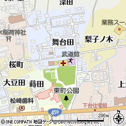 喜多方建築共同職業訓練校周辺の地図