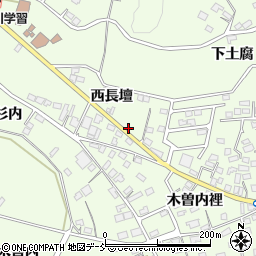 福島県福島市松川町西長壇周辺の地図