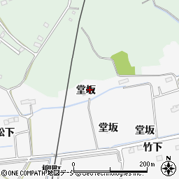 福島県南相馬市原町区上高平堂坂周辺の地図