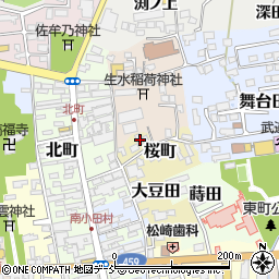 福島県喜多方市桜町2990周辺の地図
