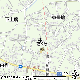 福島県福島市松川町東長壇周辺の地図
