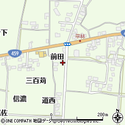 福島県喜多方市関柴町平林前田1075-6周辺の地図