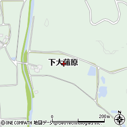 新潟県五泉市下大蒲原周辺の地図