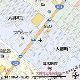 新潟県加茂市大郷町周辺の地図