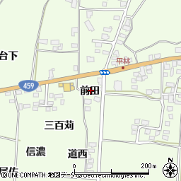 福島県喜多方市関柴町平林前田1079周辺の地図