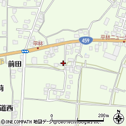 福島県喜多方市関柴町平林周辺の地図