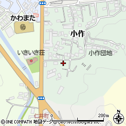 福島県川俣町（伊達郡）小作周辺の地図